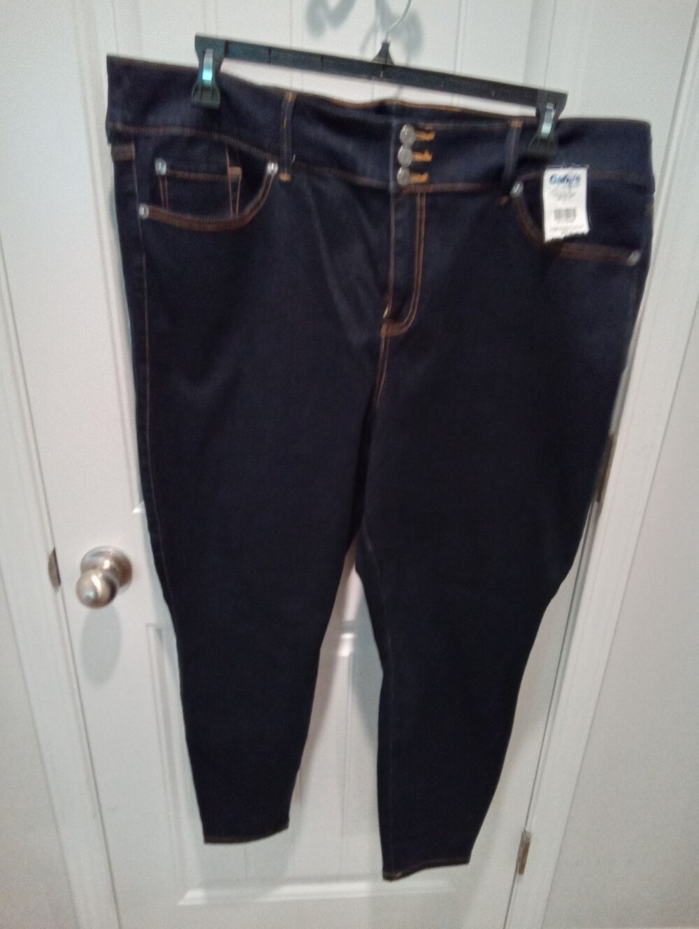 Torrid Plus Sz 24 Torri Feel The Fit Boyfriend Vintage Stretch Skinny Dark Wash